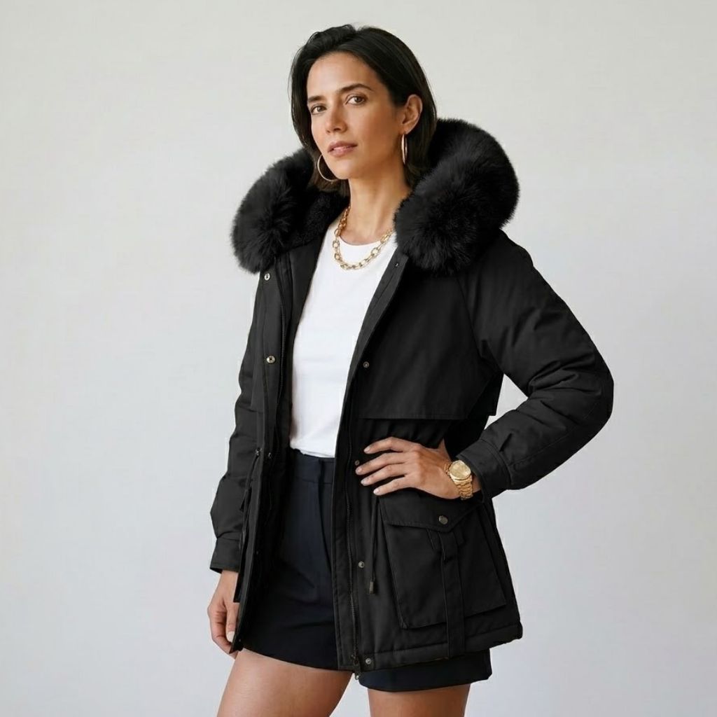 Parka strutturata con cappuccio