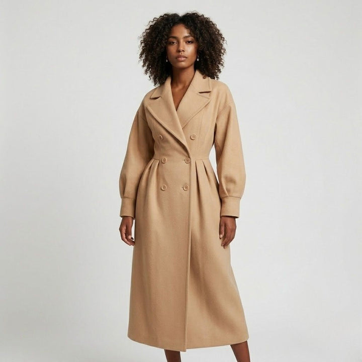 Cappotto lungo strutturato con cintura