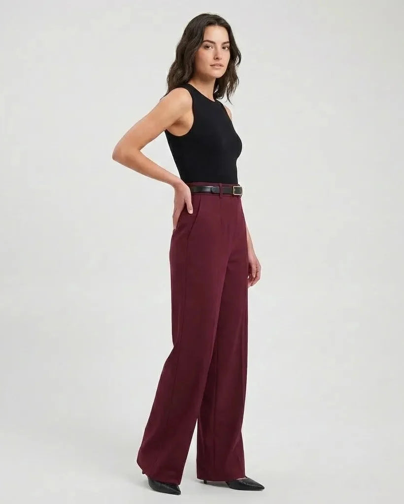 Dorota | Pantaloni eleganti con vita alta