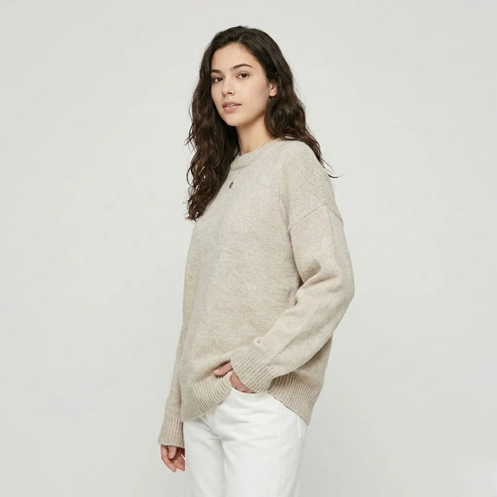 Maglione morbido a maglia con taglio loose dallo stile senza tempo