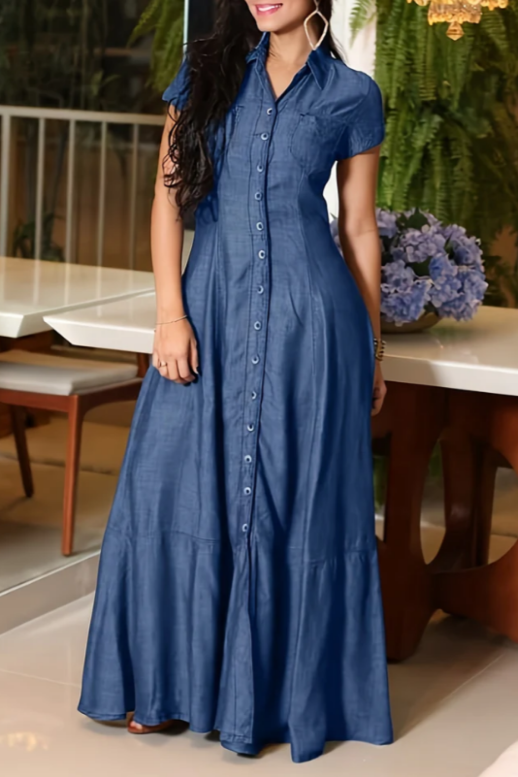 Eliza | Abito lungo in jeans
