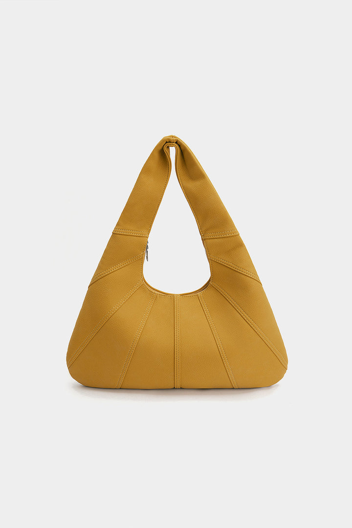 Borsa a spalla con dettaglio cuciture