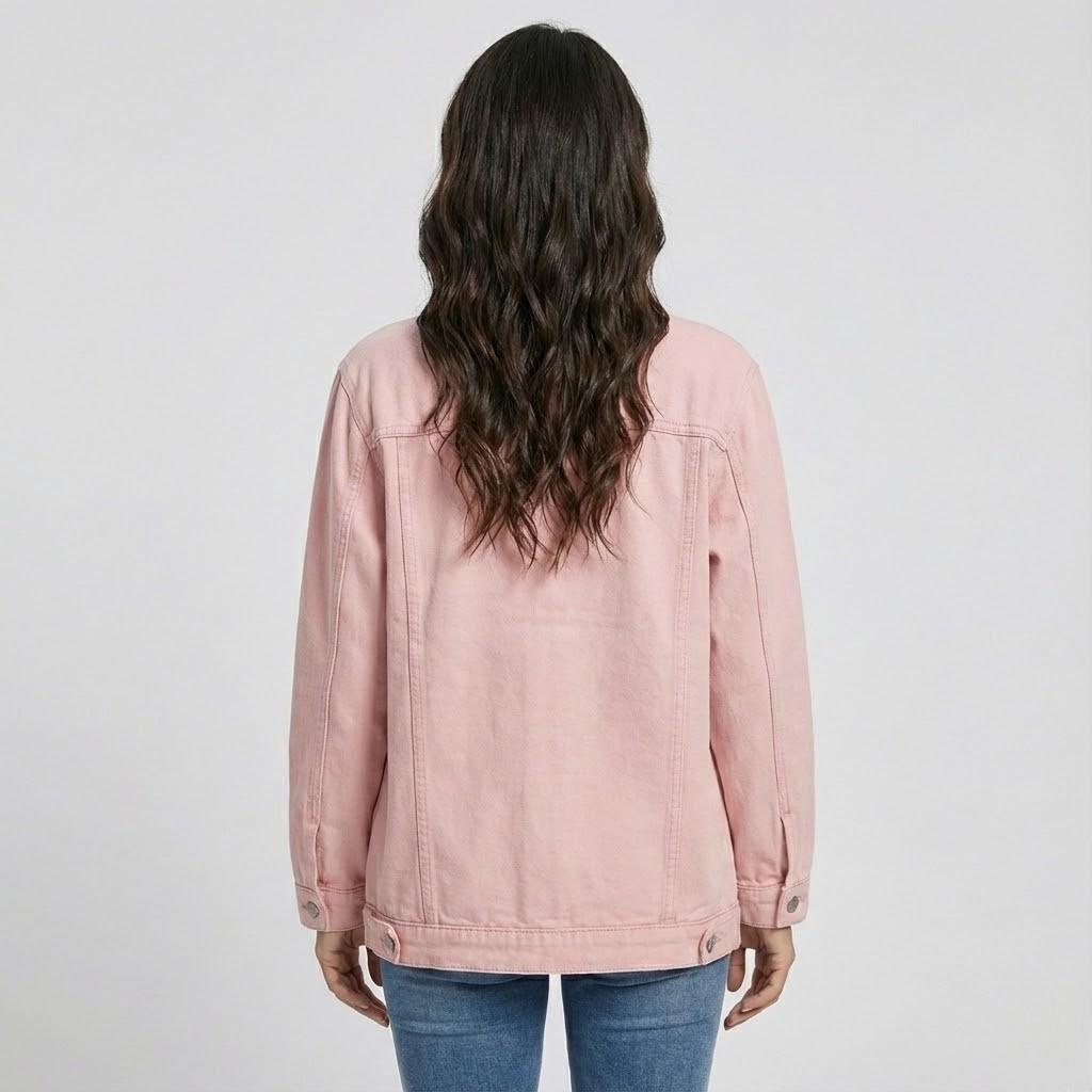 Giacca in denim con taglio oversize in stile urbano