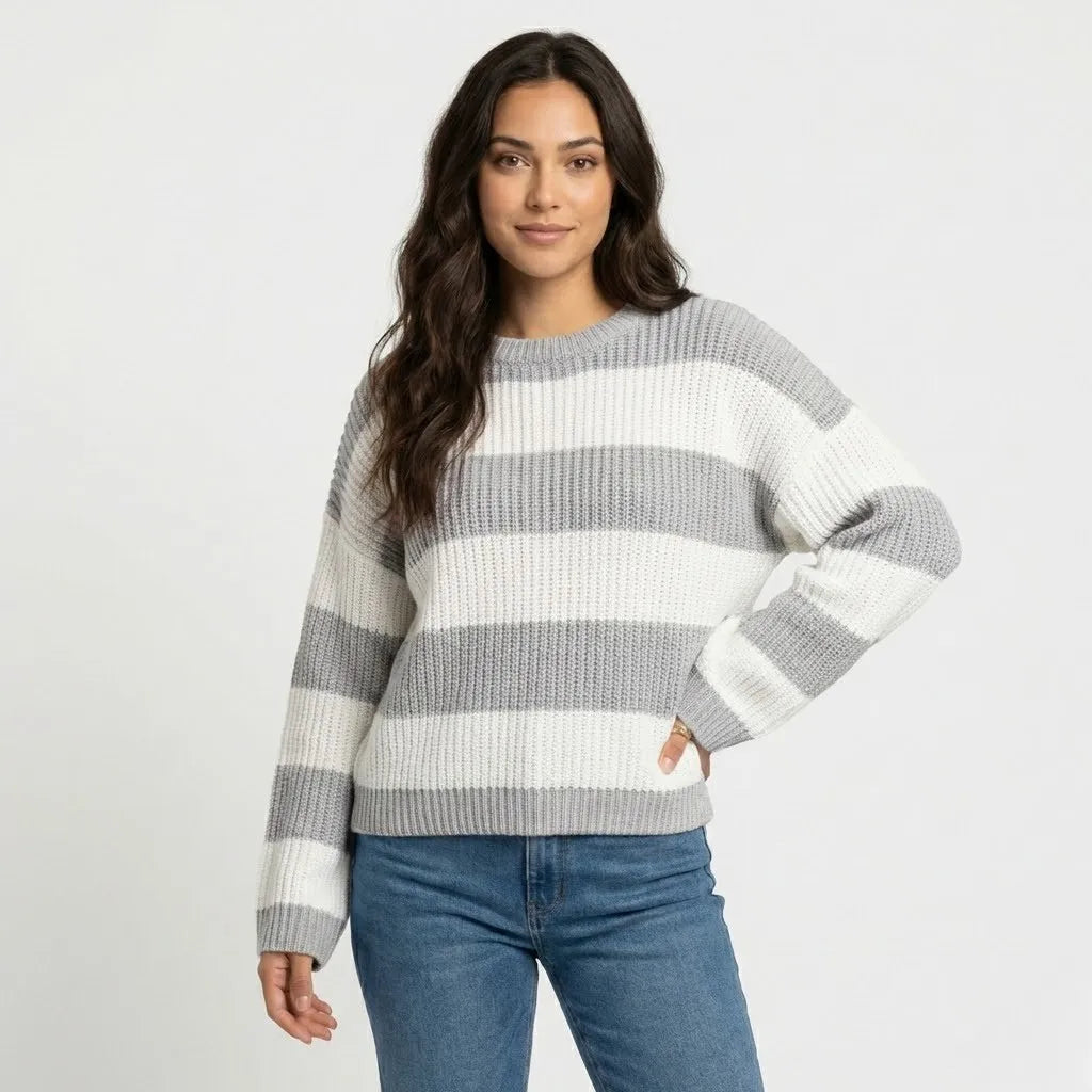 Maglione a coste di taglio morbido