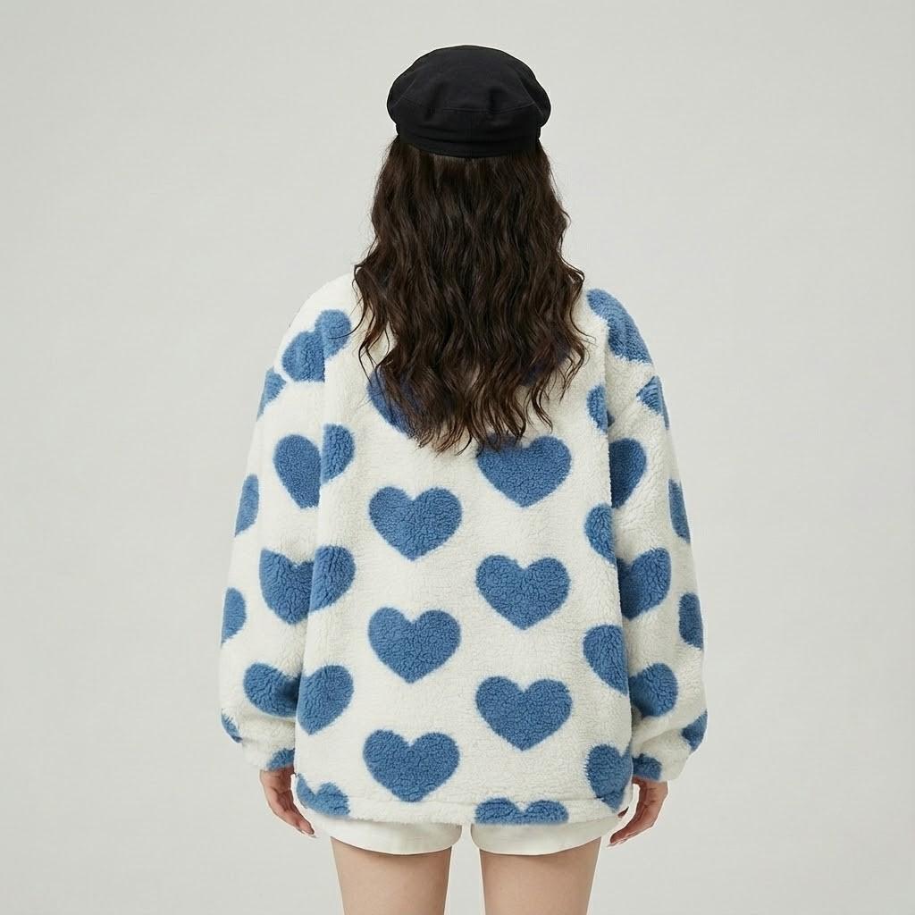 Giacca trapuntata in misto cotone con taglio oversize e doppio lato