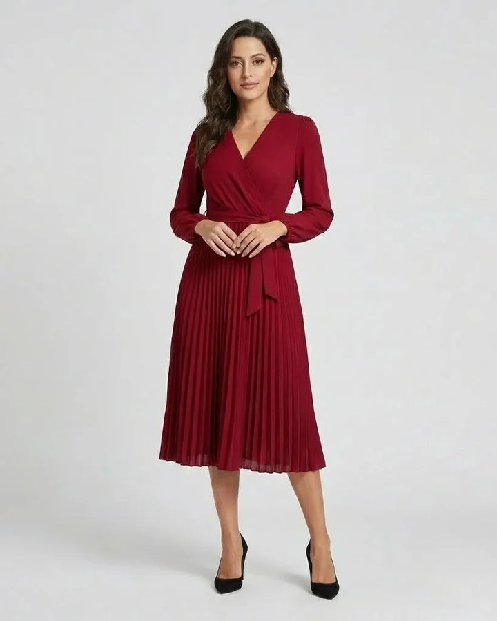 Judita | Abito midi con cintura arricciata