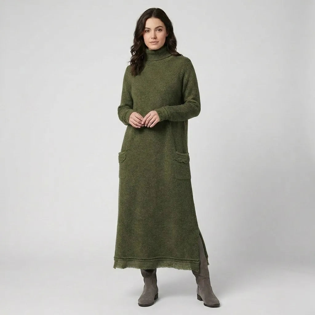 Eleonóra | Abito lungo in maglia dritto