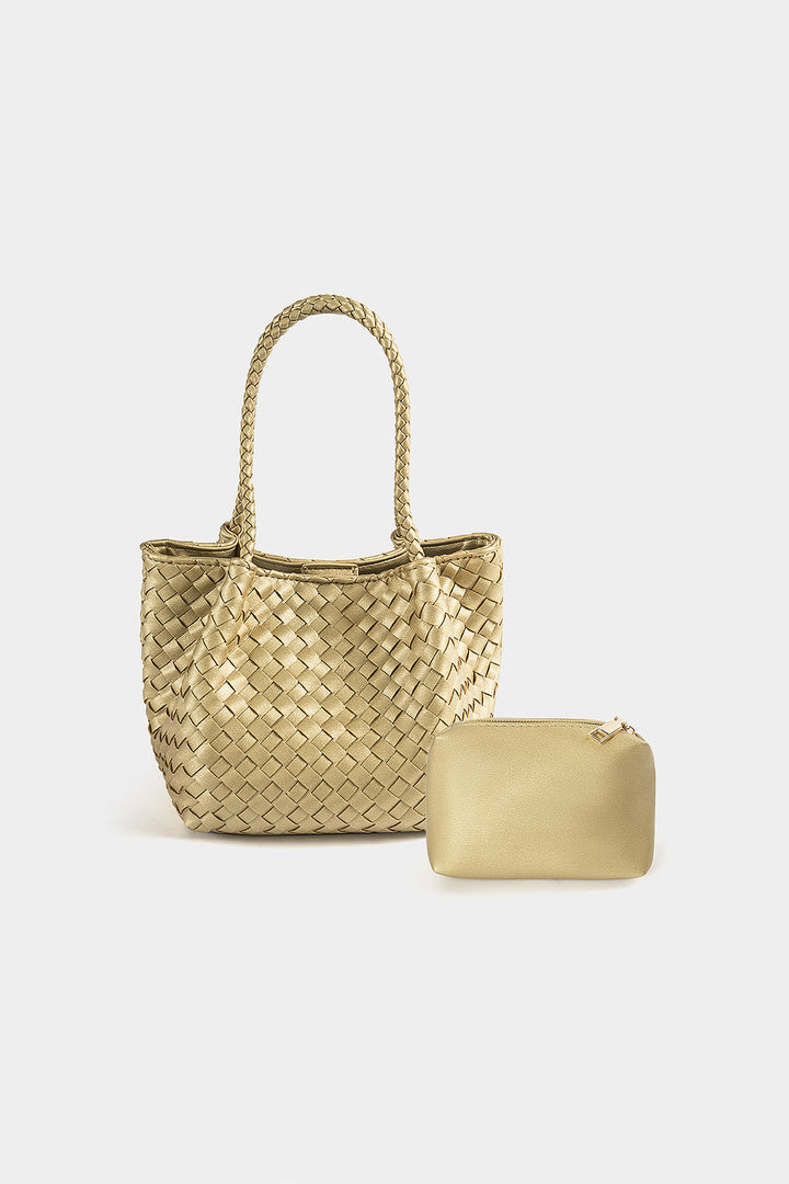 Borsa a tracolla testurizzata