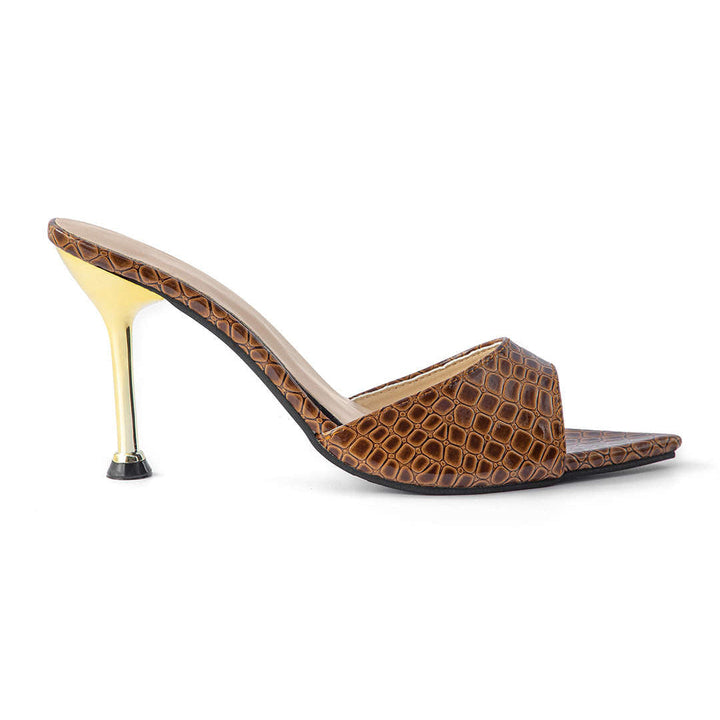 Décolleté con punta aperta senza cinturino alla caviglia