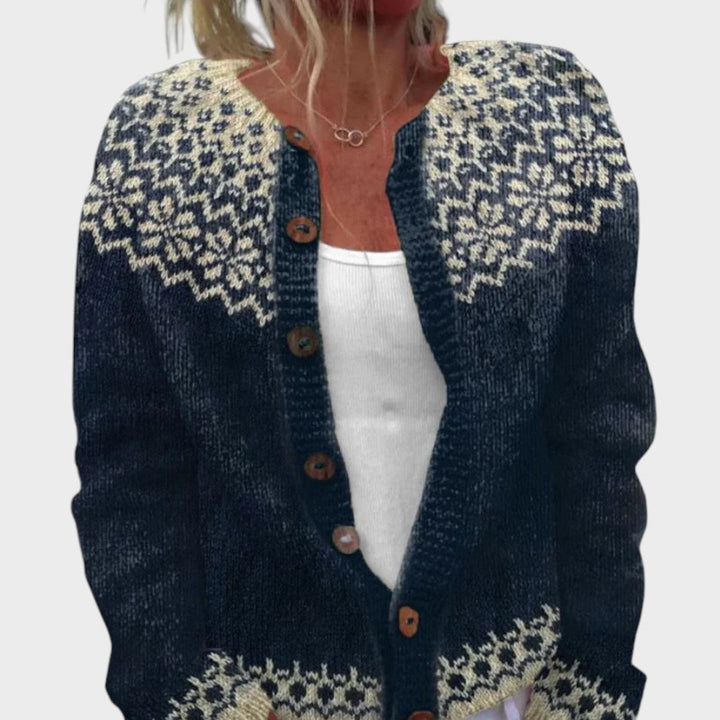 Matilde | Cardigan floreale autunnale