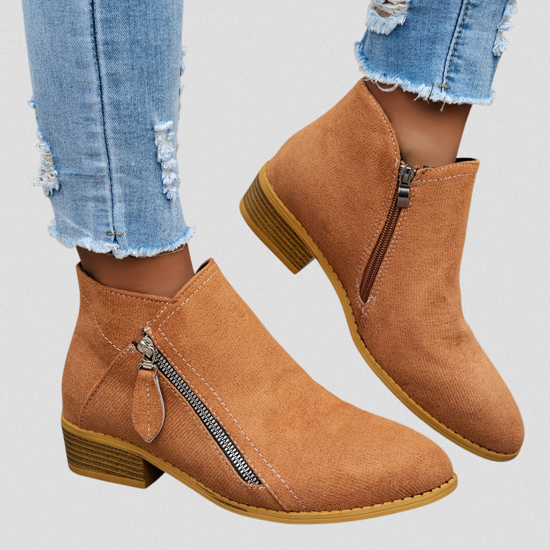 Stivaletti casual con zip