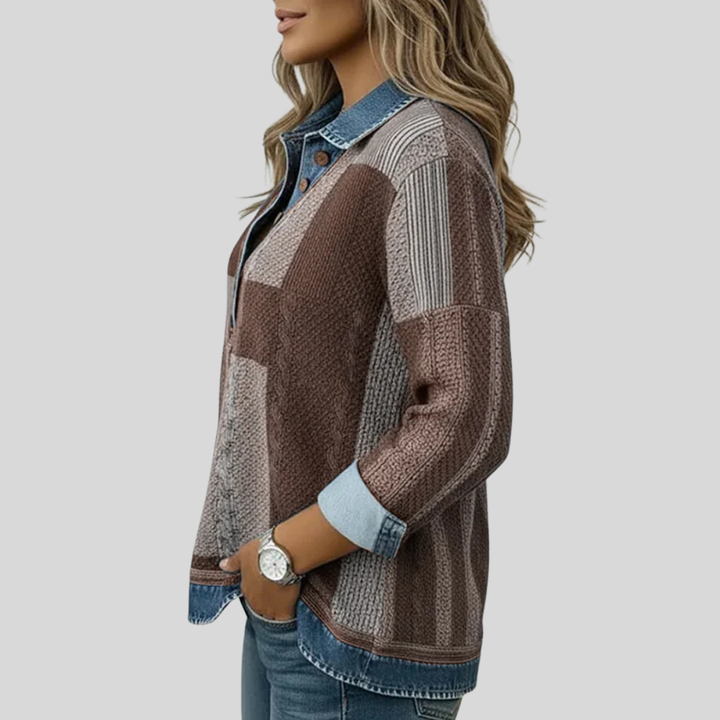 Sientje | Felpa patchwork nei