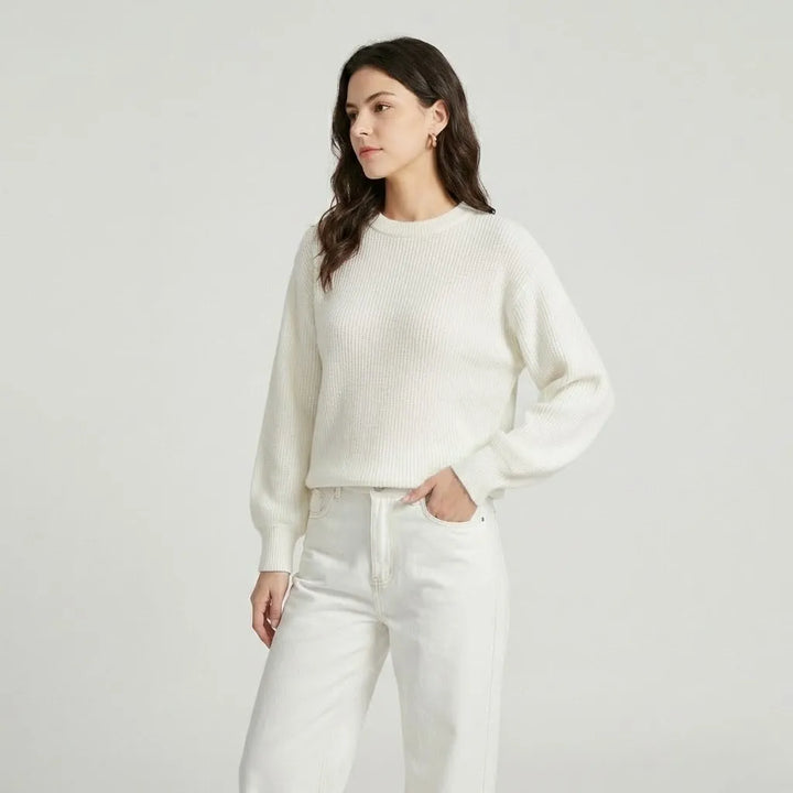 Maglione minimalista morbido in maglia