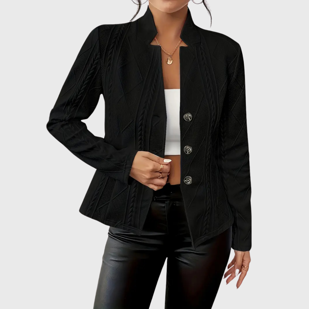 Blazer elegante con motivo strutturato
