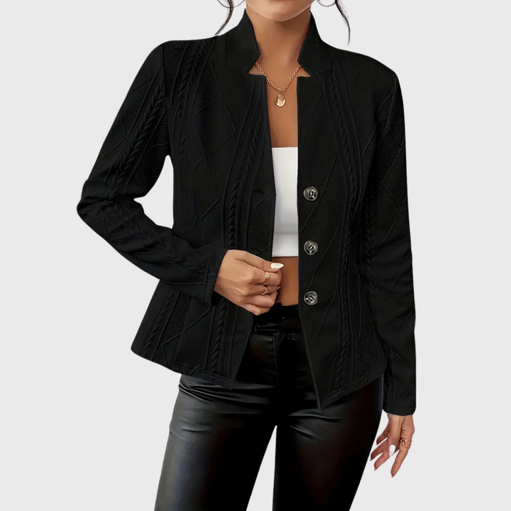 Blazer elegante con motivo strutturato