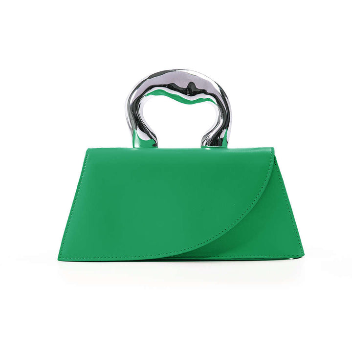 Mini borsa con manico lucido