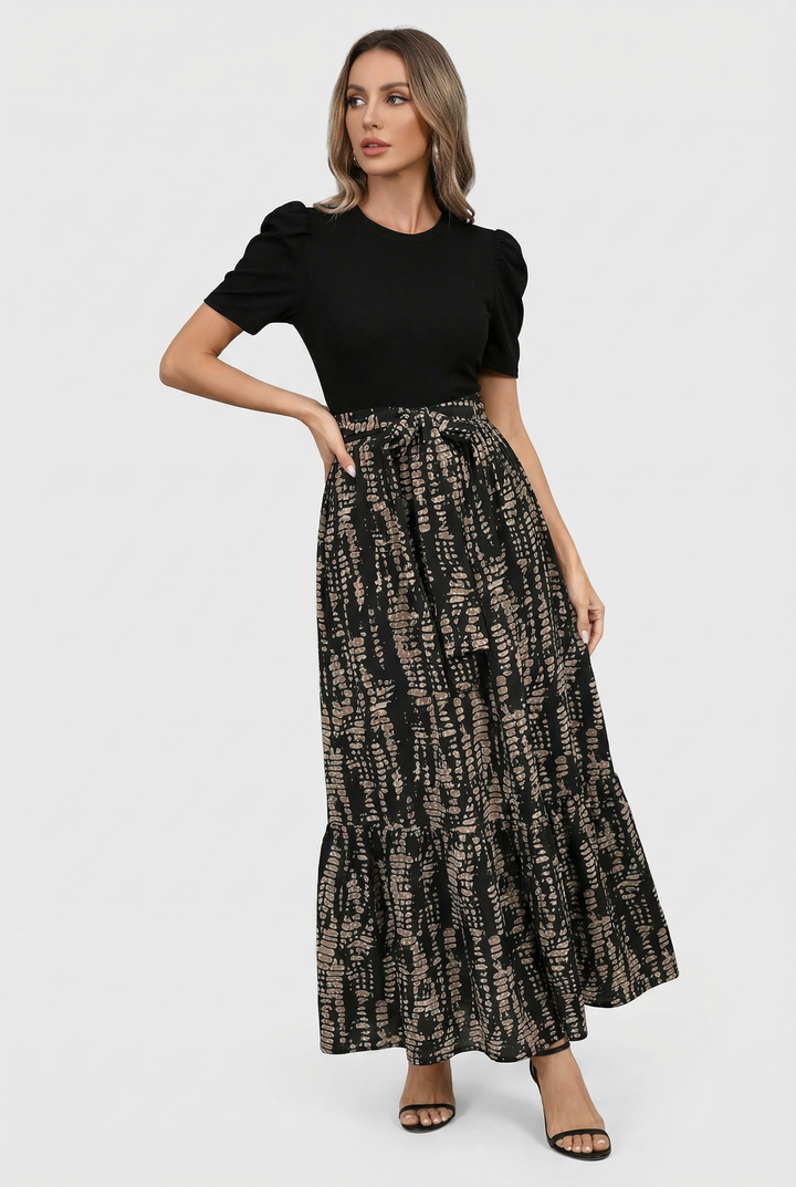 Edita | Maxi abito romantico con colletto
