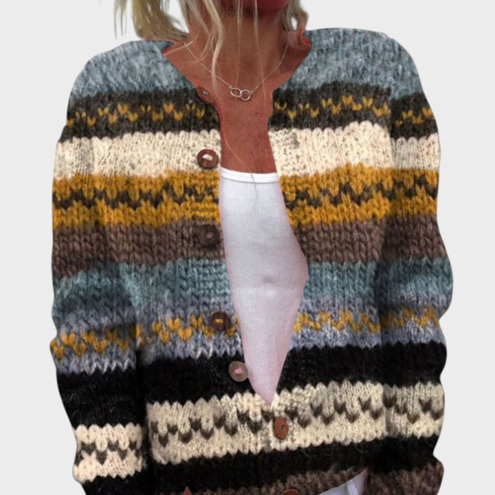 Eva | Cardigan floreale autunnale