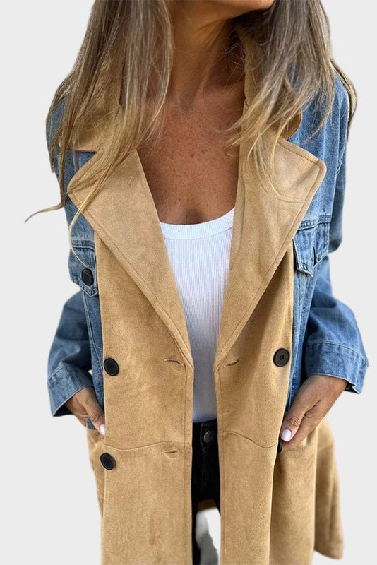 Alberte | Cappotto denim bicolore