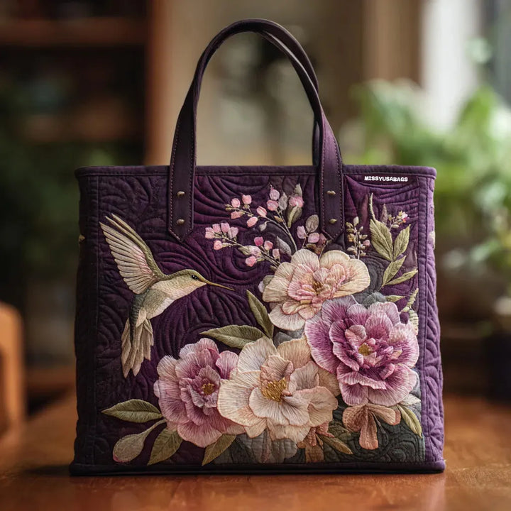 Gilda | Borsa viola trapuntata