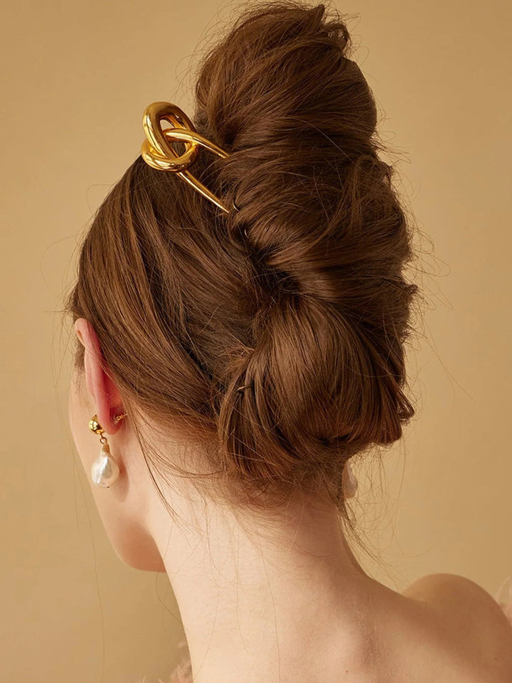 Spilla per capelli rigida con dettaglio a nodo
