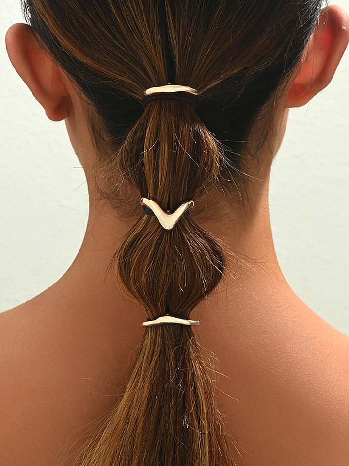 Set di accessori per capelli minimalista a 3 pezzi