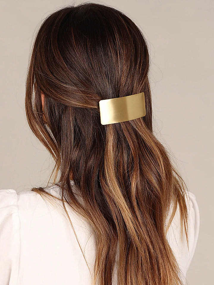 Fibbia per capelli rettangolare minimalista