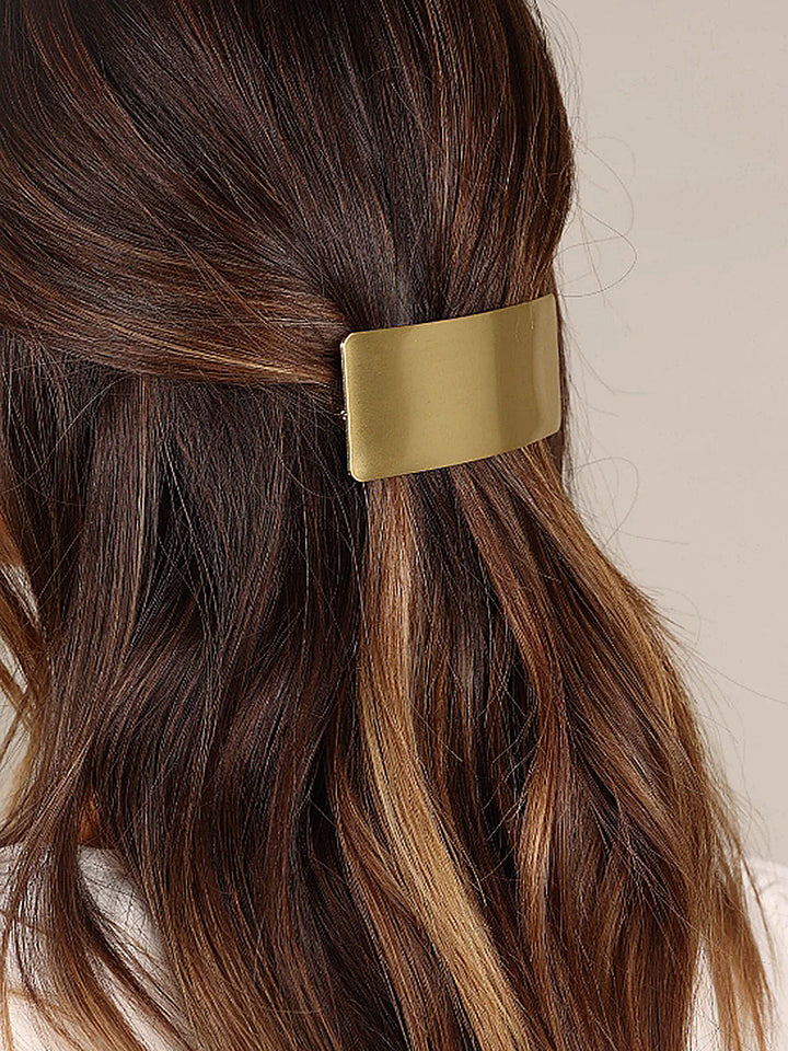 Fibbia per capelli rettangolare minimalista