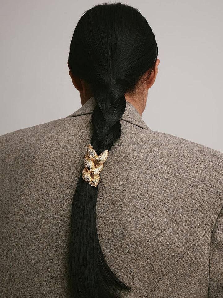 Fascia per capelli con dettaglio lucido testurizzato