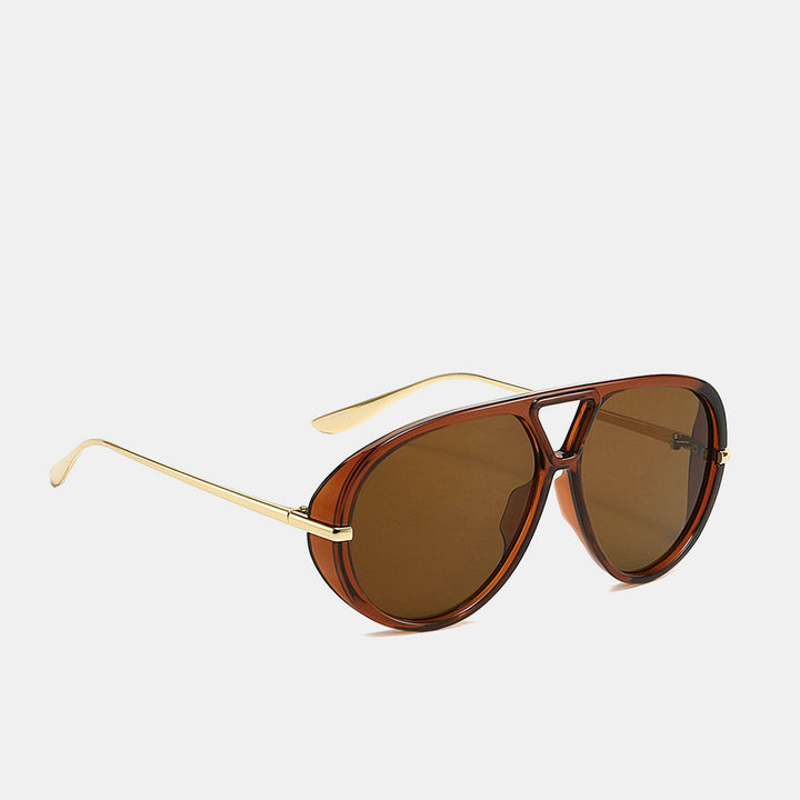 Occhiali da sole aviator con ampie aste