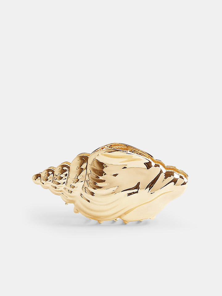 Fermaglio lucido per capelli a forma di conchiglia