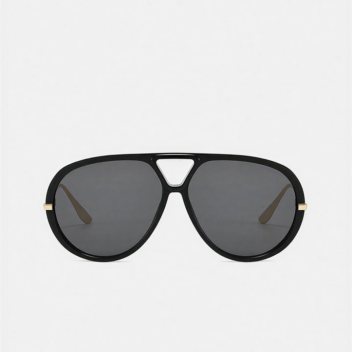 Occhiali da sole aviator con ampie aste