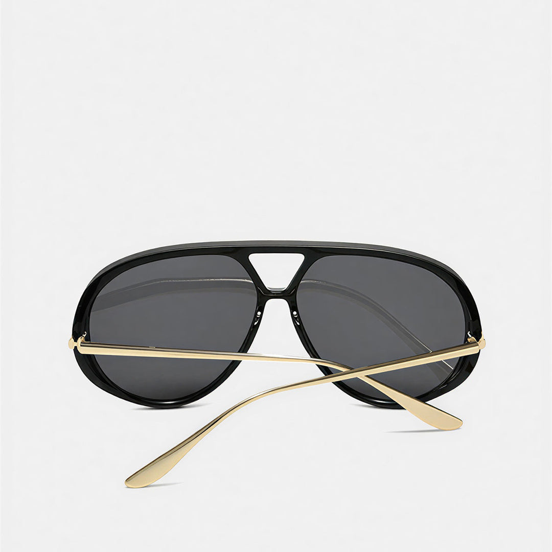 Occhiali da sole aviator con ampie aste