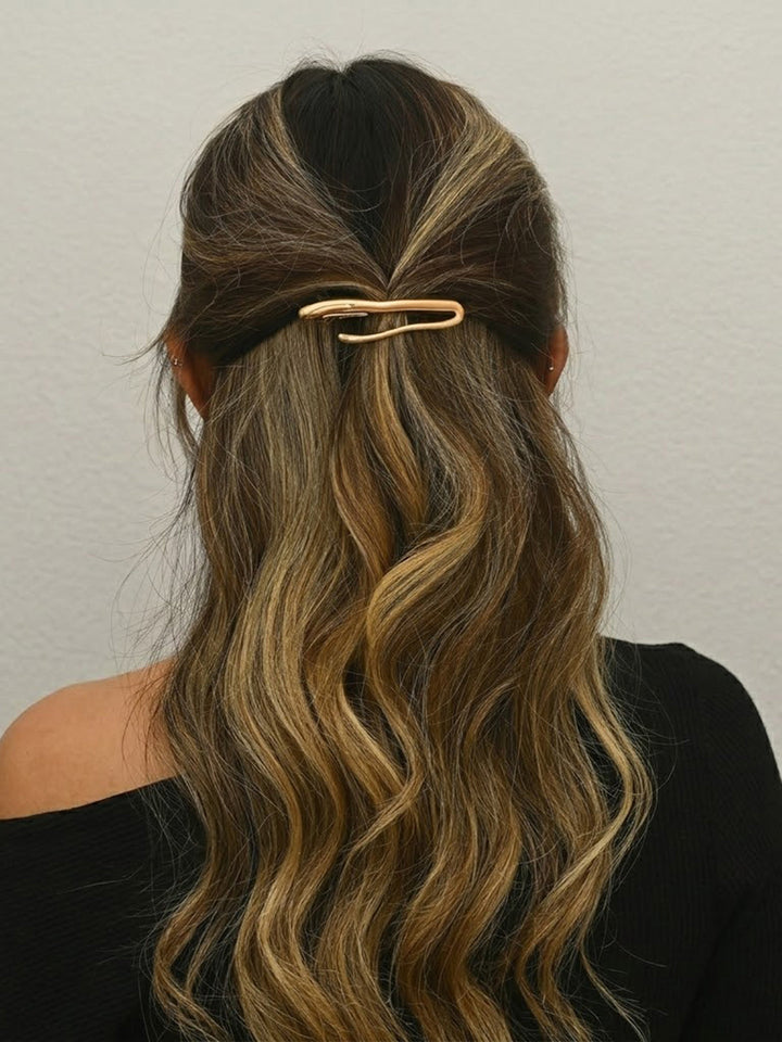 Fermaglio per capelli minimalista e lucido