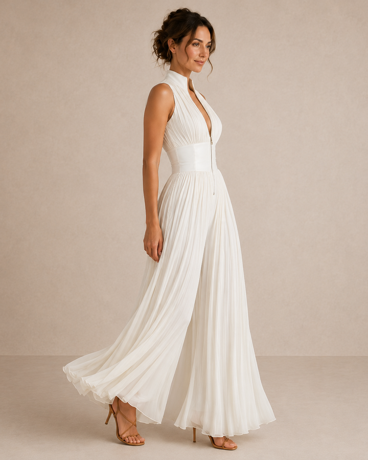 Leontína | Tuta elegante plissettata