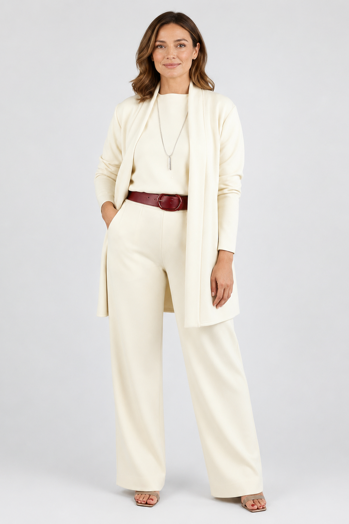 Nela | Completo elegante a tre pezzi senza cintura