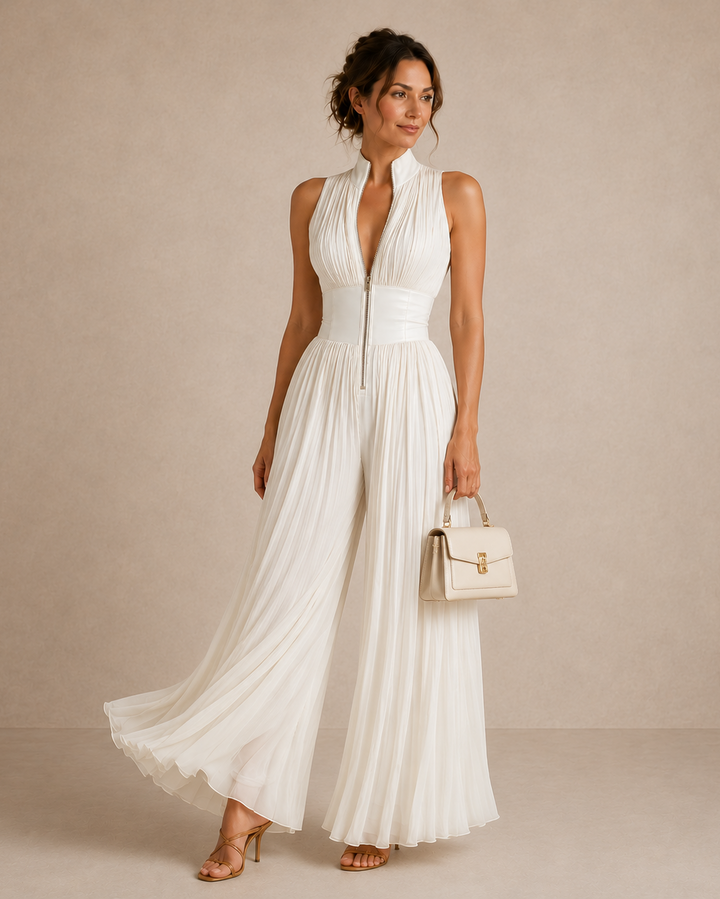Leontína | Tuta elegante plissettata