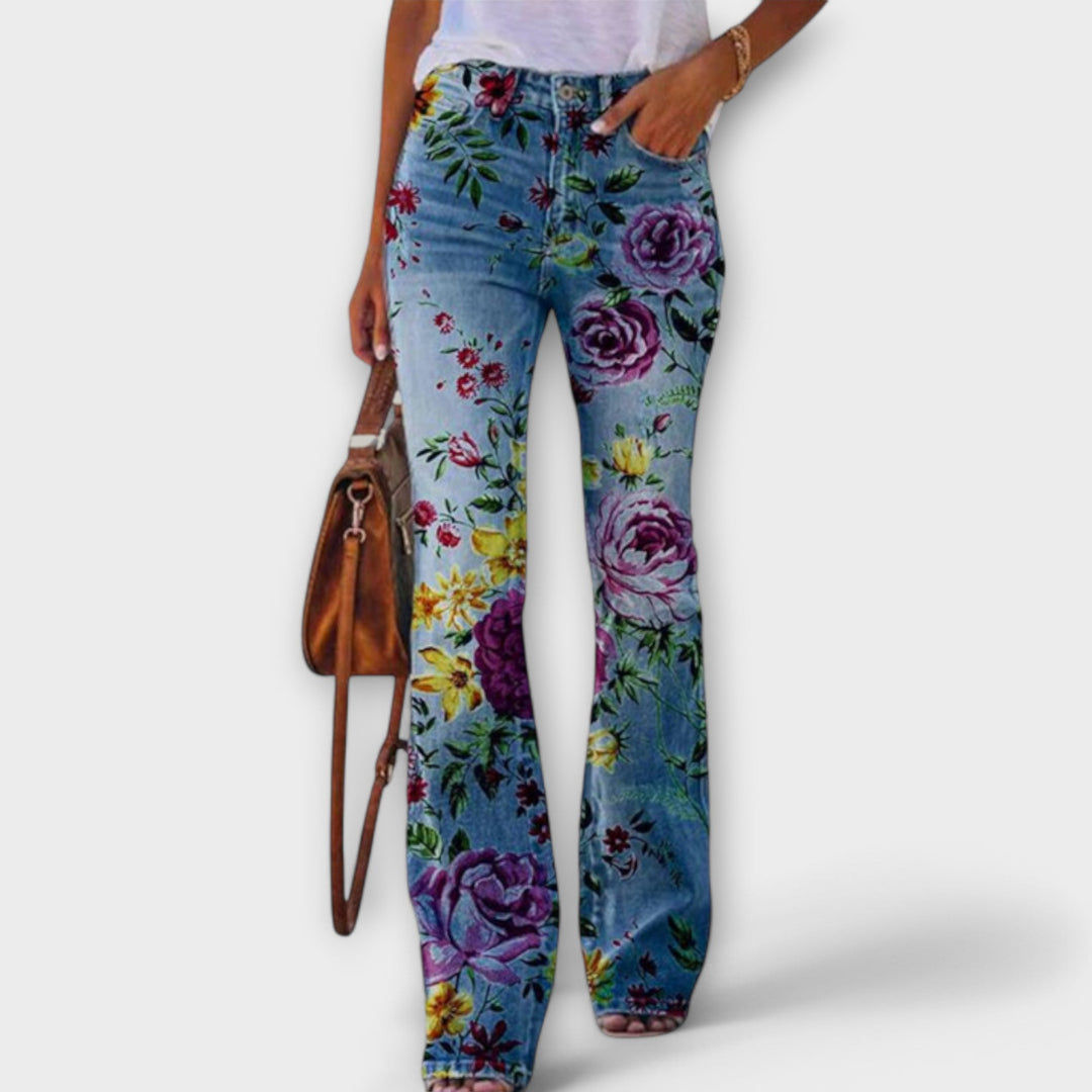 Lara | Pantaloni a fiori