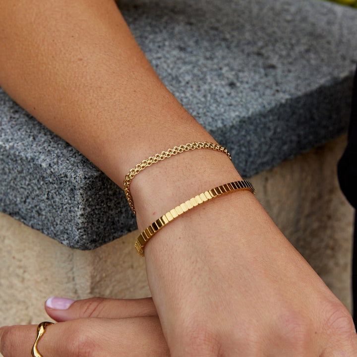 Bracciale a catena dorato Capri