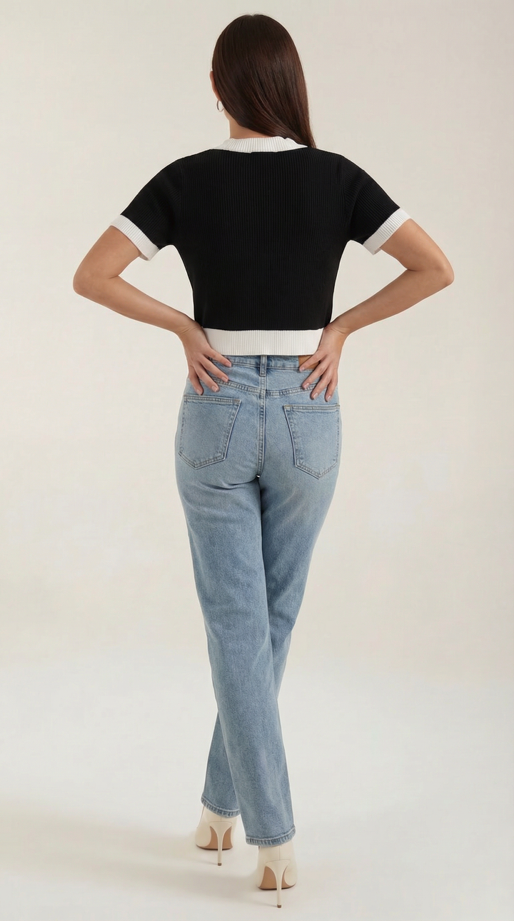 Cardigan aderente a maglia con maniche corte