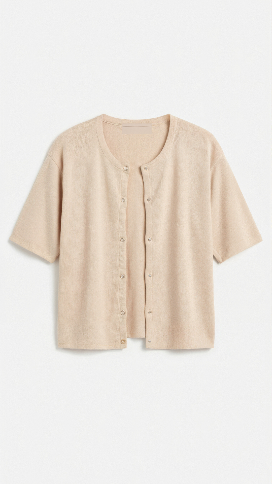 Cardigan lavorato a maglia universale con maniche corte