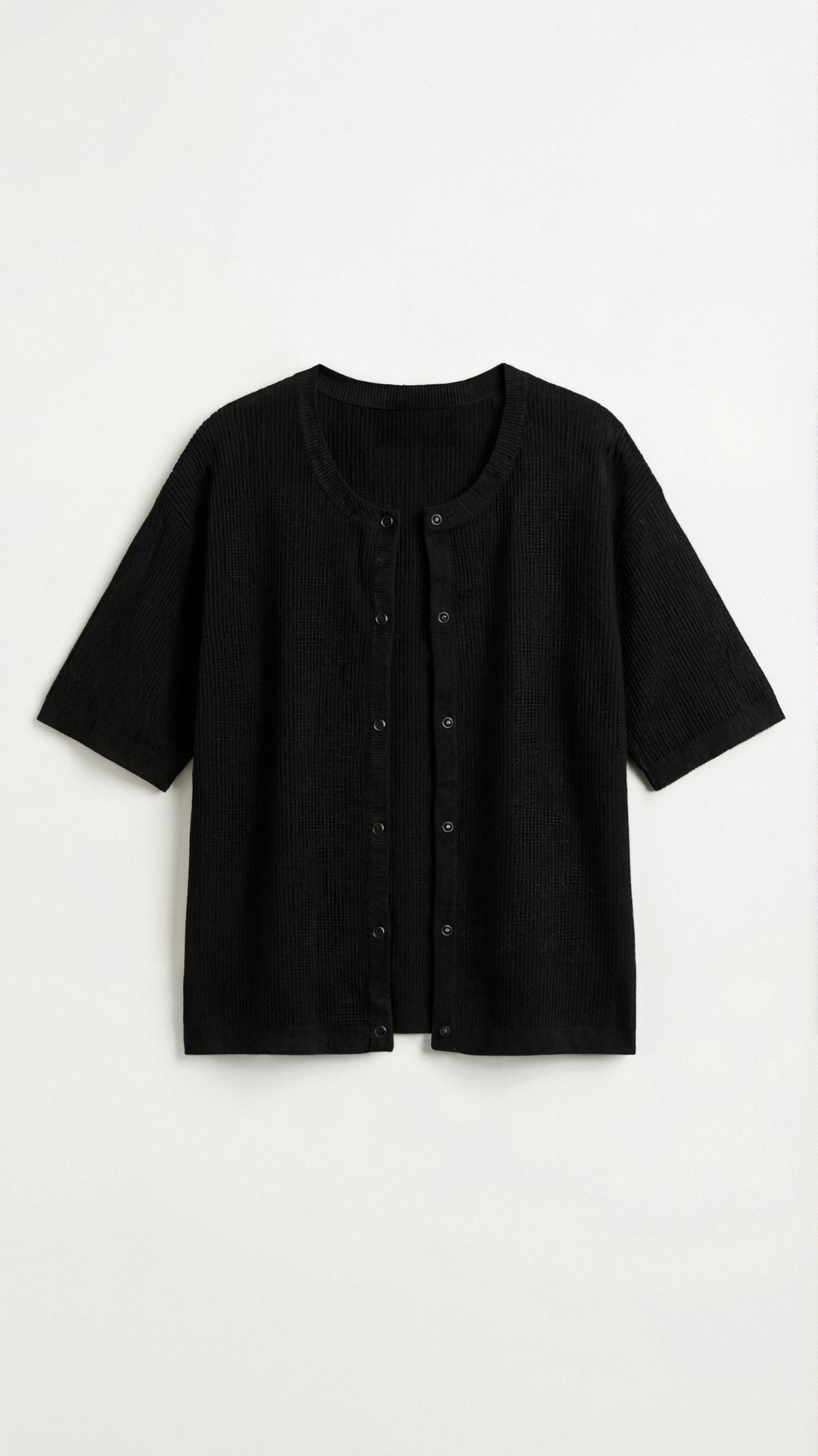 Cardigan lavorato a maglia universale con maniche corte