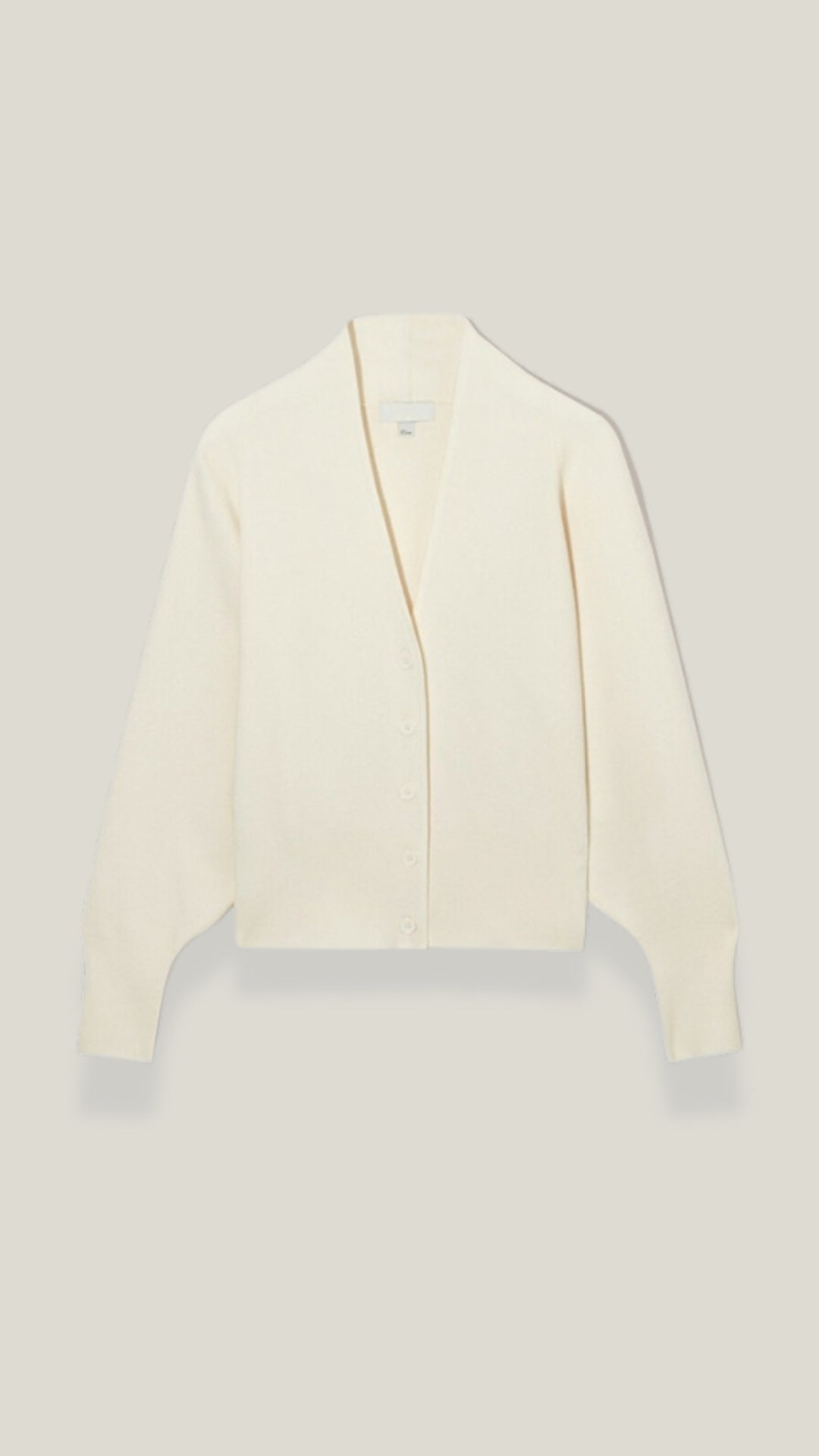 Cardigan lavorato a maglia con scollatura a V in stile senza tempo