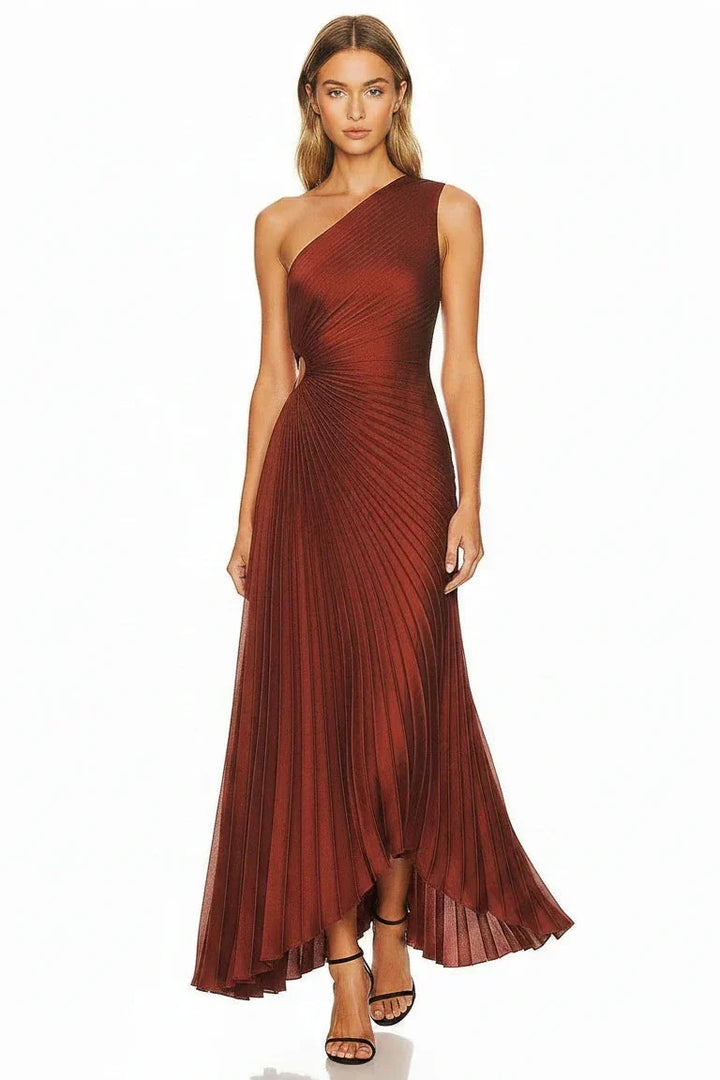 Gita | Abito maxi elegante plissettato