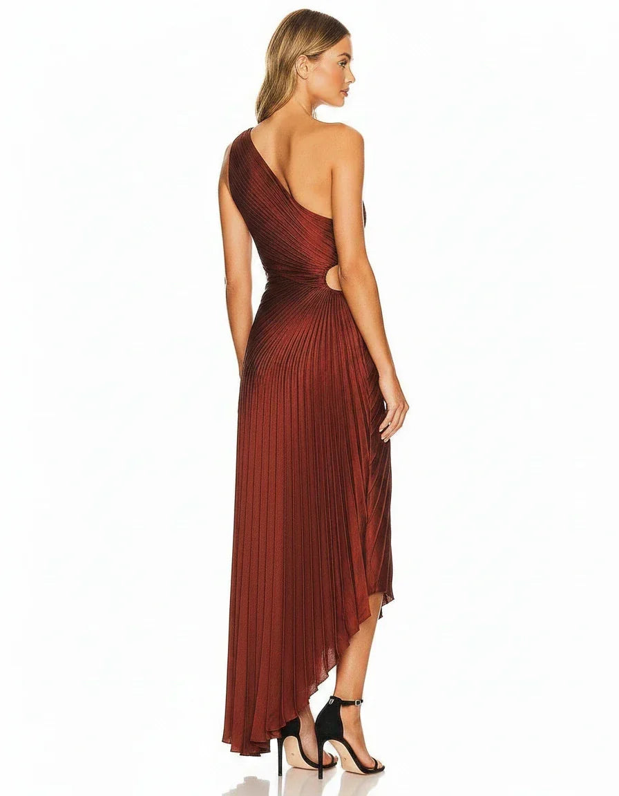 Gita | Abito maxi elegante plissettato