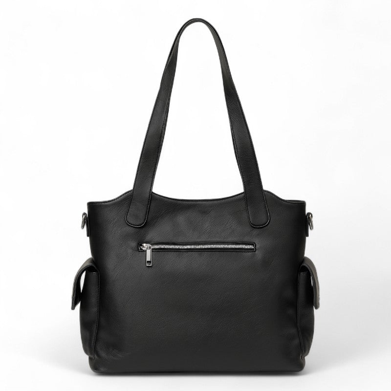Grande borsa tote con zip