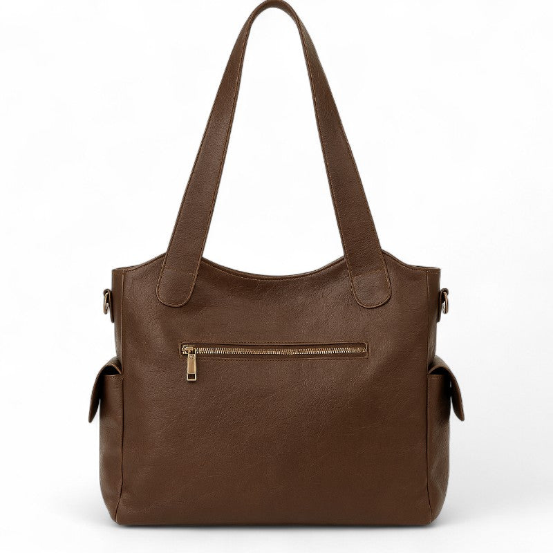 Grande borsa tote con zip