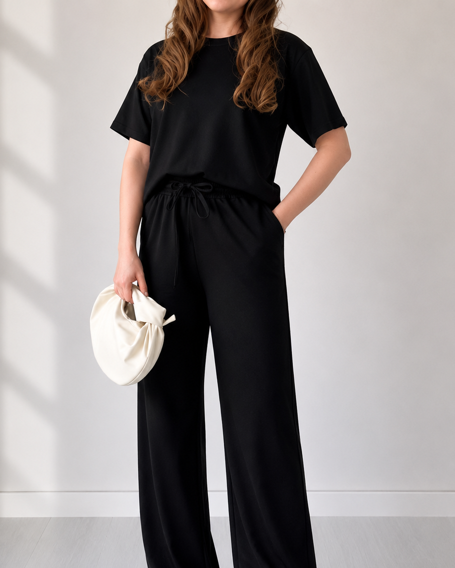 Liana | Completo comodo con t-shirt e pantaloni larghi