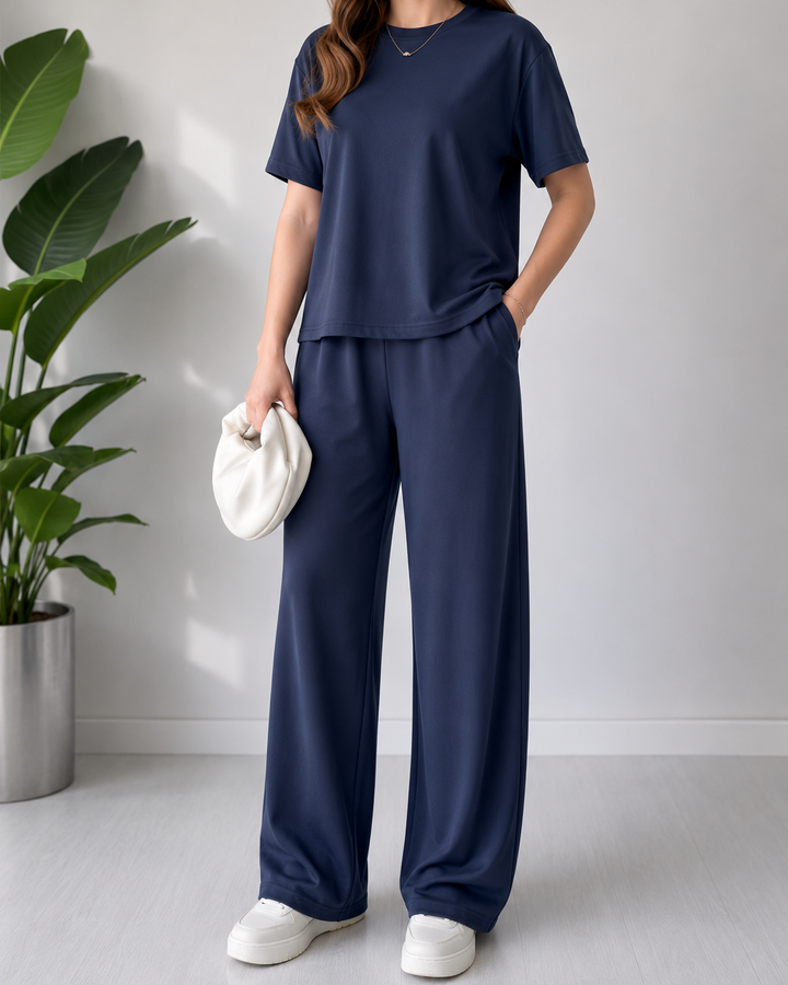 Liana | Completo comodo con t-shirt e pantaloni larghi
