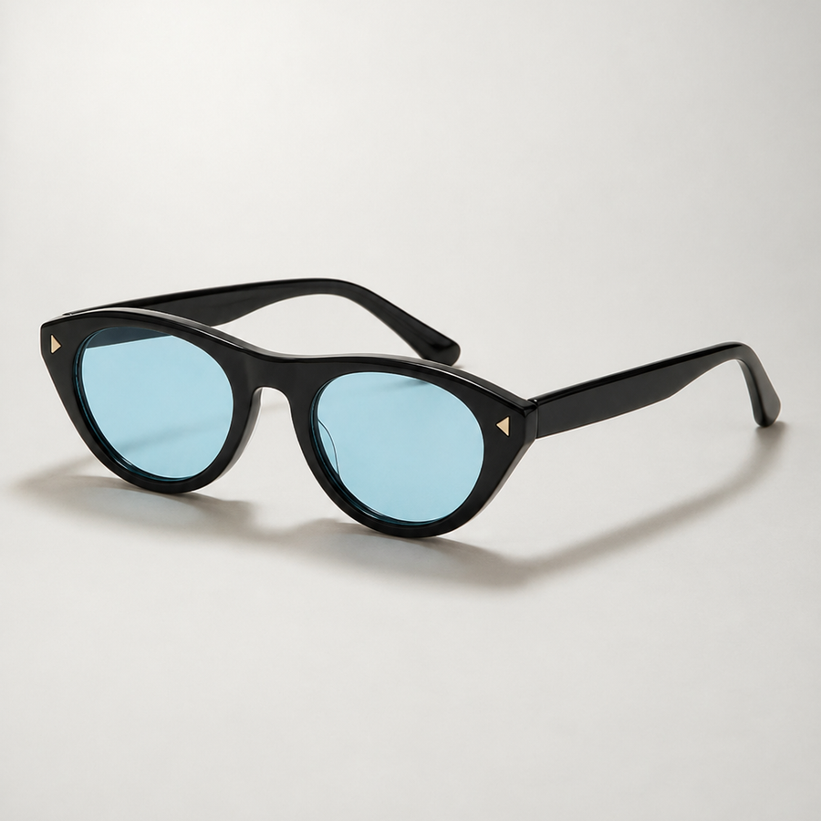 Occhiali da sole rotondi retro con ponte chiave